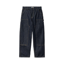 Carhartt WIP Women's Brandon Double Knee Pant Blue, Rinsed