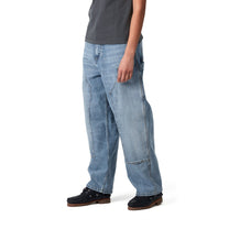 Carhartt WIP Women's Brandon Double Knee Pant Blue, Burst washed