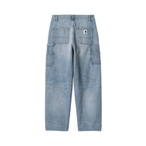 Carhartt WIP Women's Brandon Double Knee Pant Blue, Burst washed