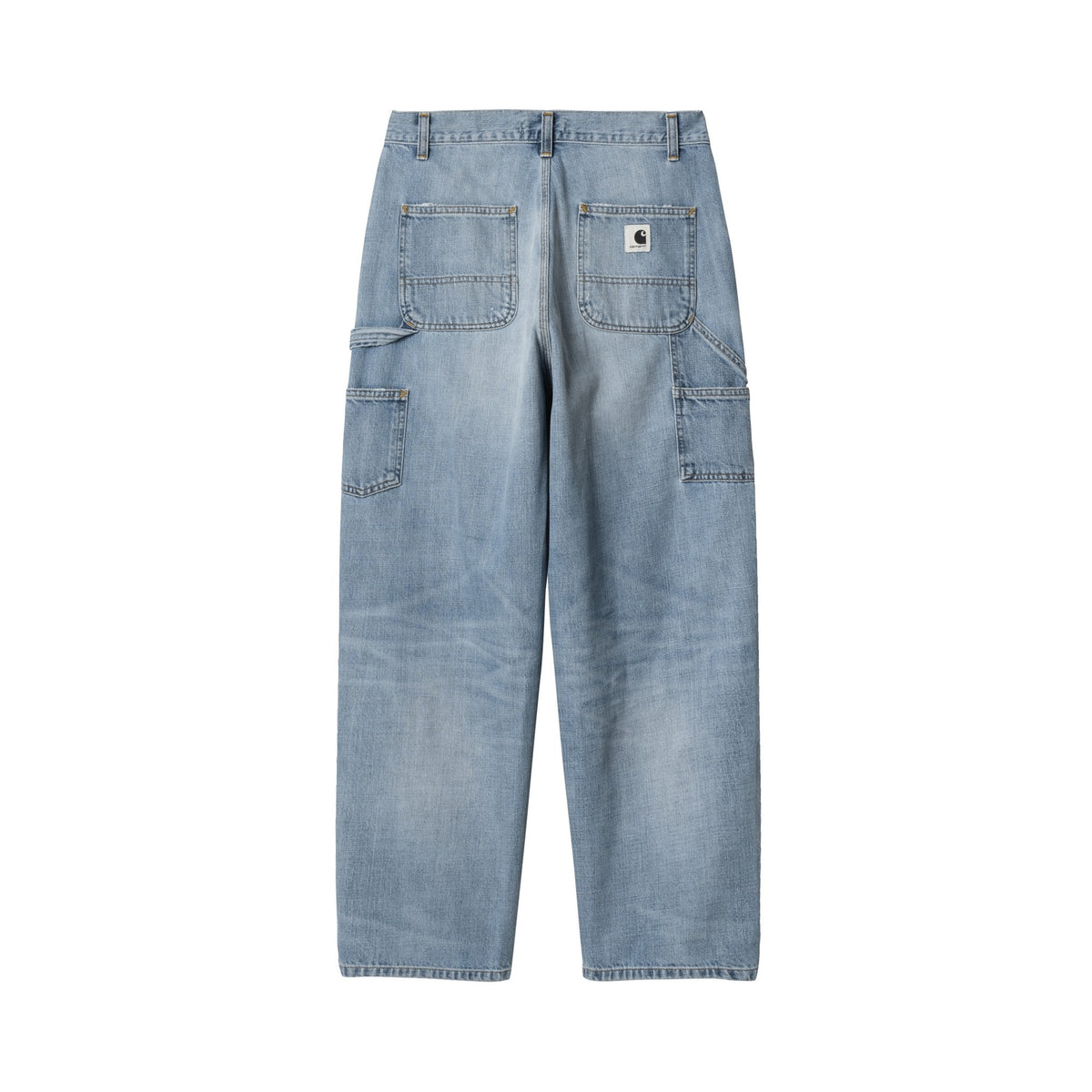 Carhartt WIP Women's Brandon Double Knee Pant Blue, Burst washed