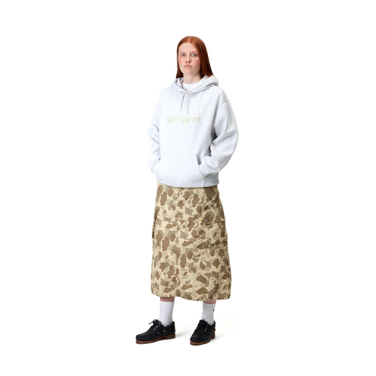 Carhartt WIP Women's Irwin Skirt Camo Duck, Desert