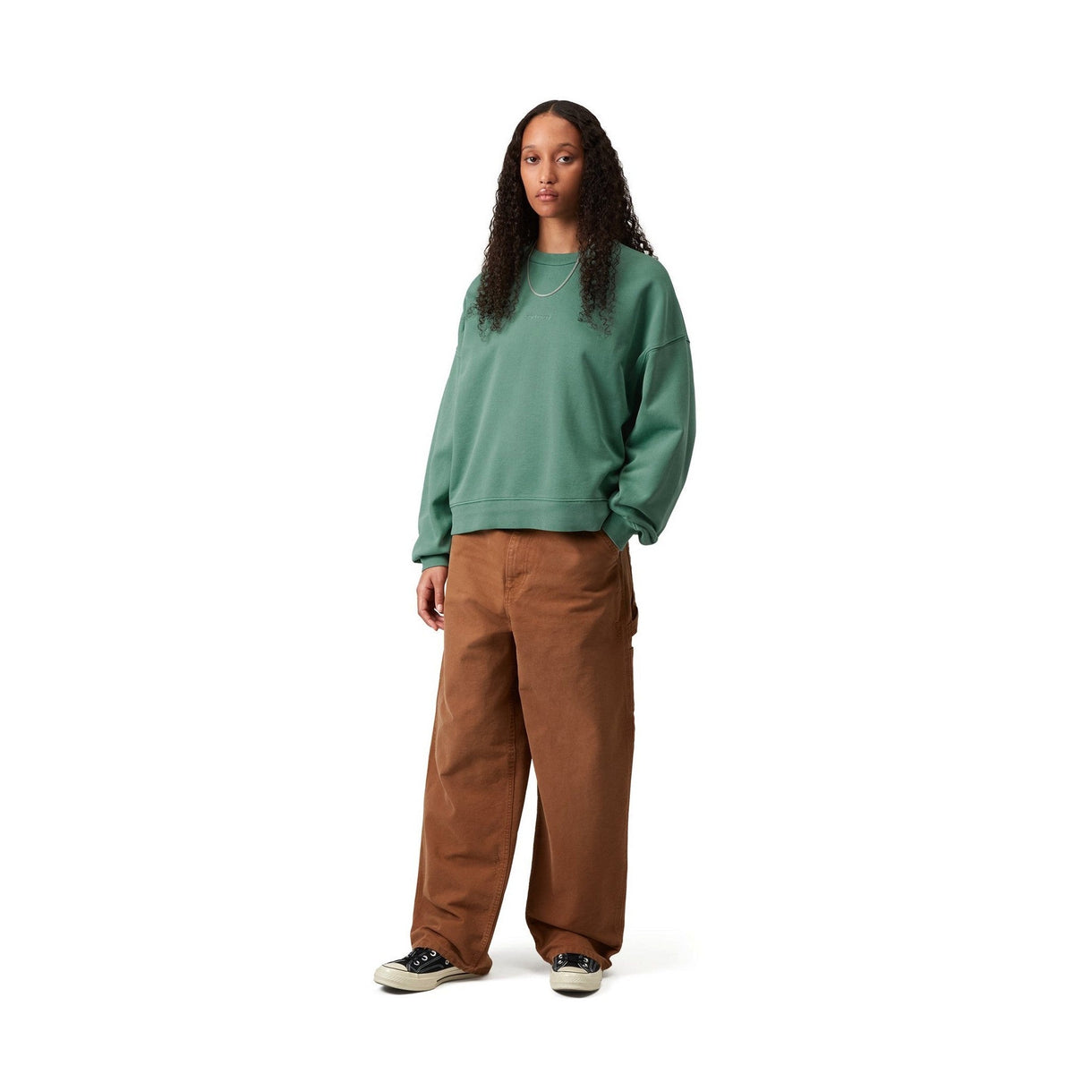 Carhartt WIP Women's Benton Sweatshirt Lily, Garment dyed