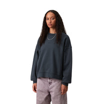 Carhartt WIP Women's Benton Sweatshirt Carbon, Garment dyed