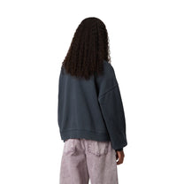 Carhartt WIP Women's Benton Sweatshirt Carbon, Garment dyed