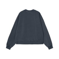 Carhartt WIP Women's Benton Sweatshirt Carbon, Garment dyed