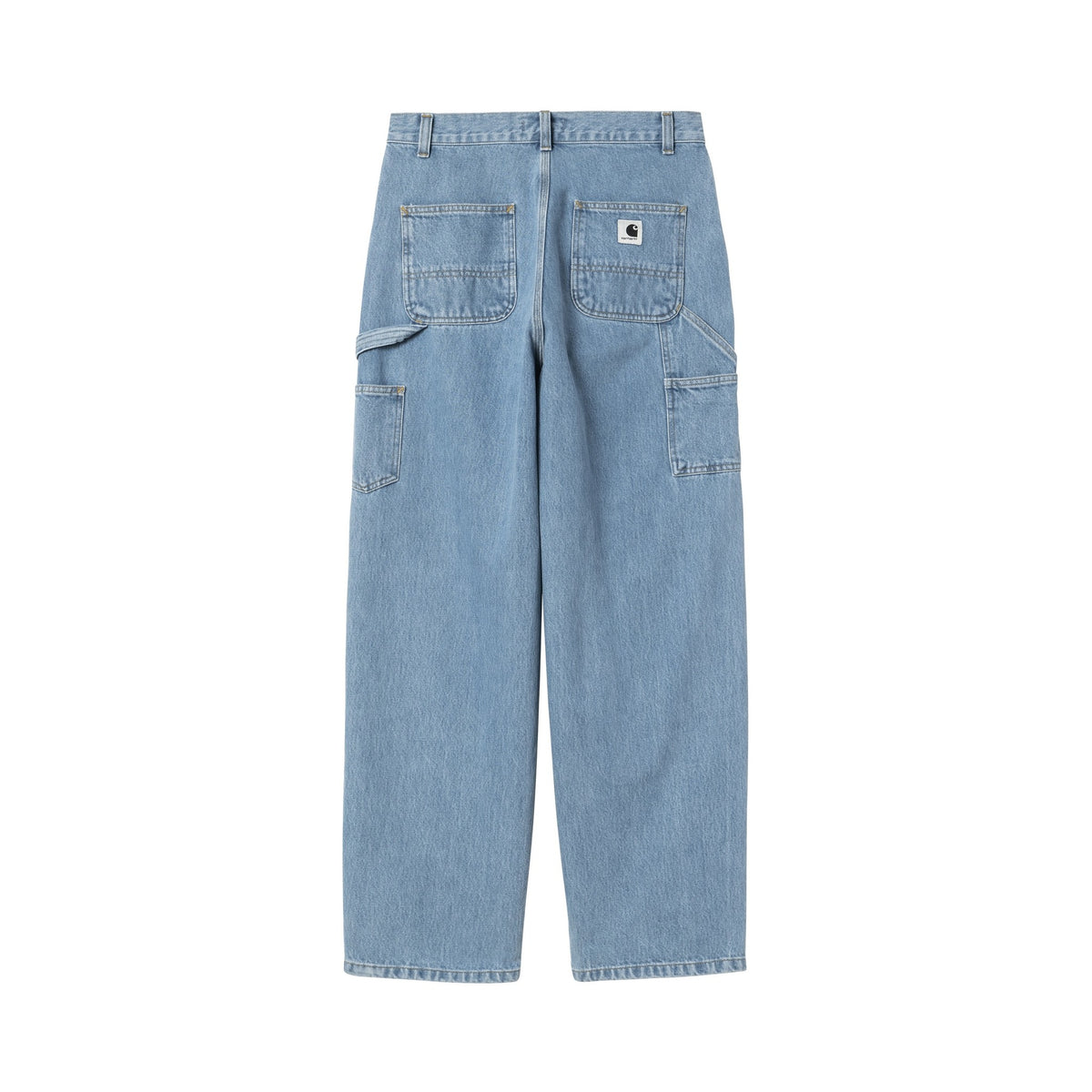 Carhartt WIP Women's Brandon Double Knee Pant Blue, Stone bleached