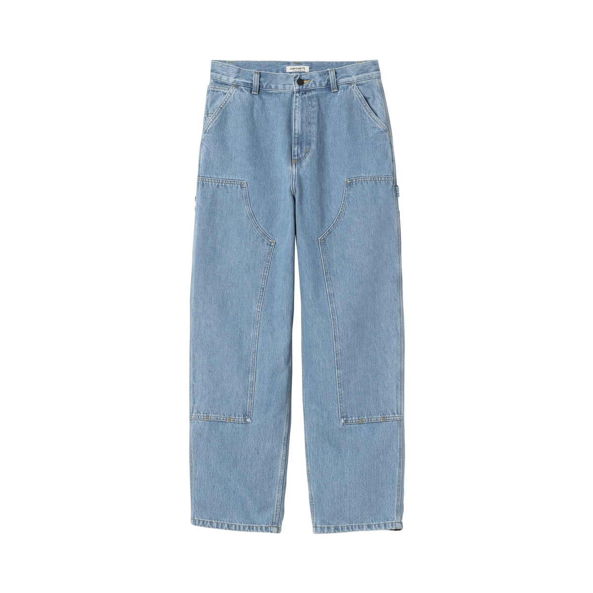 Carhartt WIP Women's Brandon Double Knee Pant Blue, Stone bleached