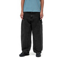 Carhartt WIP Women's Brandon Double Knee Pant Black, Stone washed