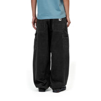 Carhartt WIP Women's Brandon Double Knee Pant Black, Stone washed