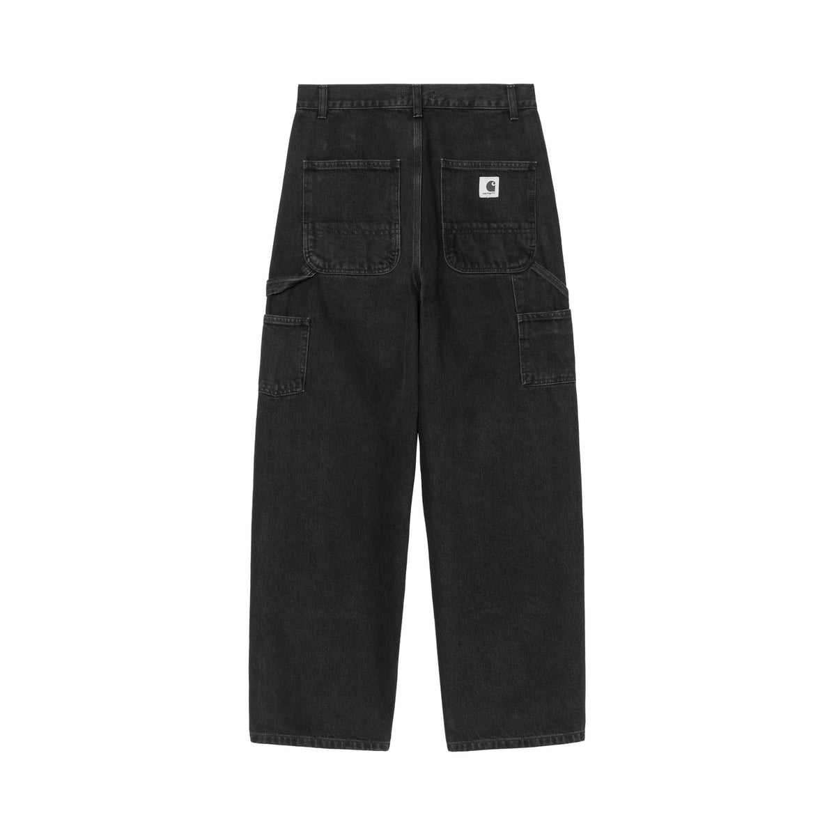 Carhartt WIP Women's Brandon Double Knee Pant Black, Stone washed