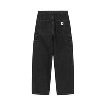 Carhartt WIP Women's Brandon Double Knee Pant Black, Stone washed