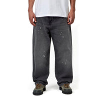 Carhartt WIP Landon Pant Black, Destroy wash, splatter