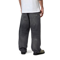 Carhartt WIP Landon Pant Black, Destroy wash, splatter
