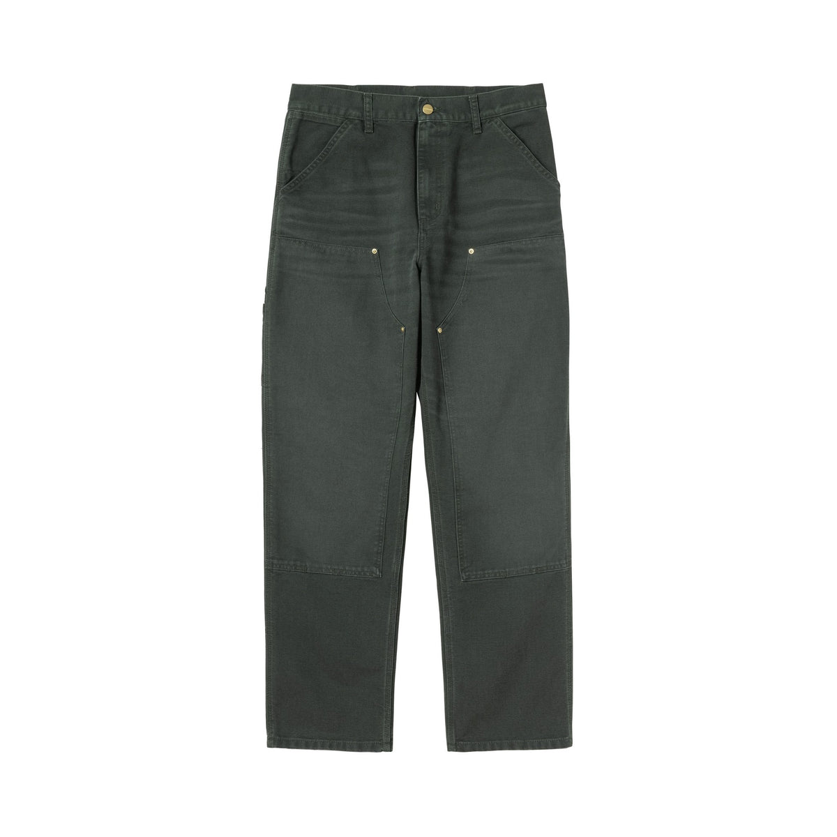 Carhartt WIP Double Knee Pant Raven, Stone canvas