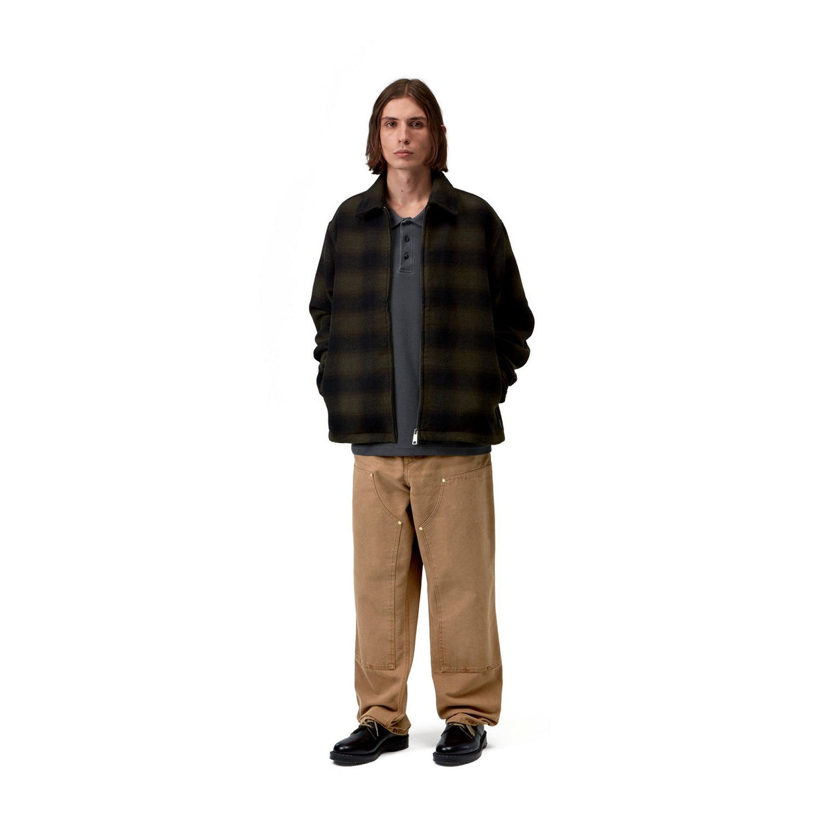 Carhartt WIP Double Knee Pant WIP H Brown, Stone canvas