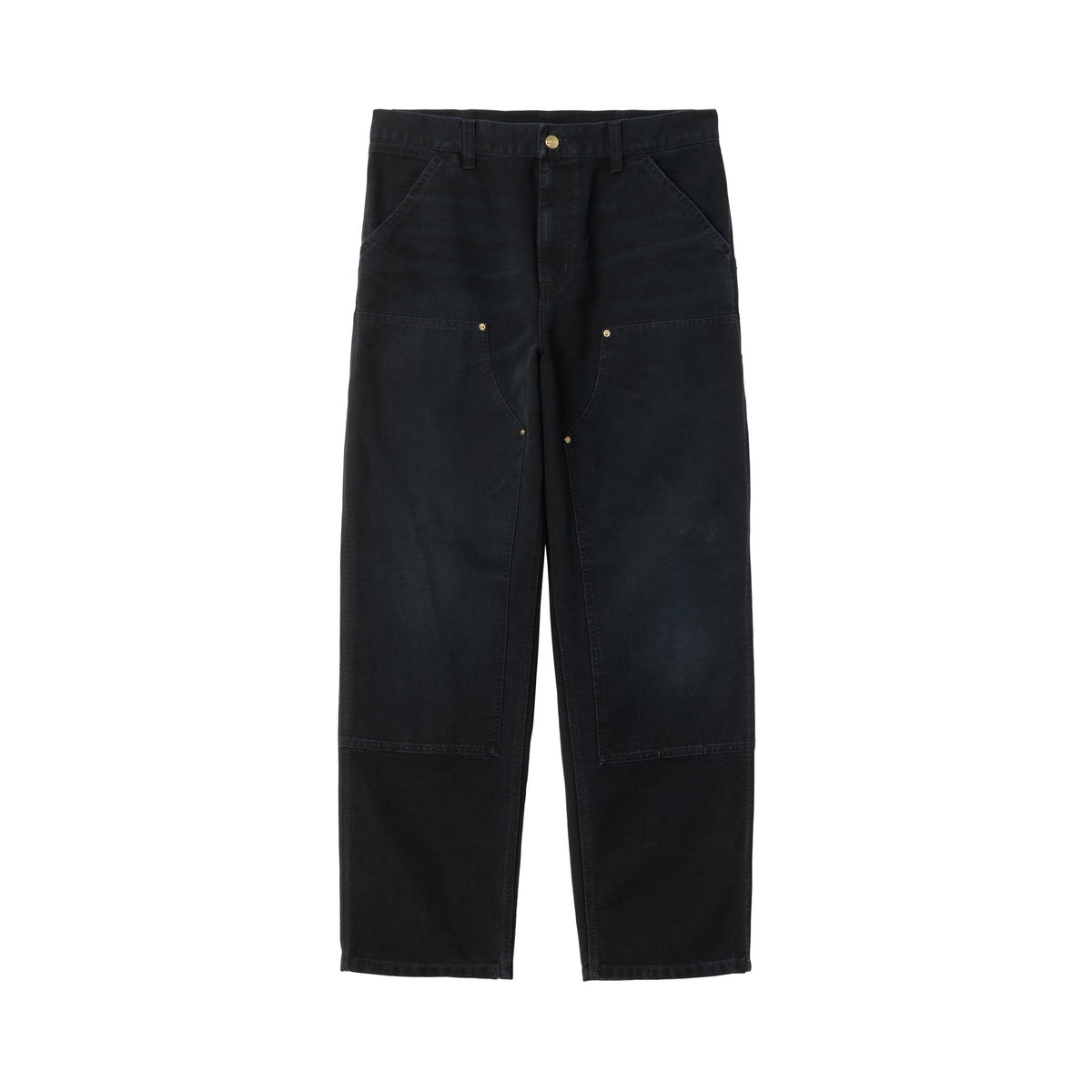 Carhartt WIP Double Knee Pant Black, Stone canvas
