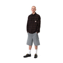 Carhartt WIP Single Knee Short Cozy Blue, Stone canvas