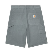 Carhartt WIP Single Knee Short Cozy Blue, Stone canvas