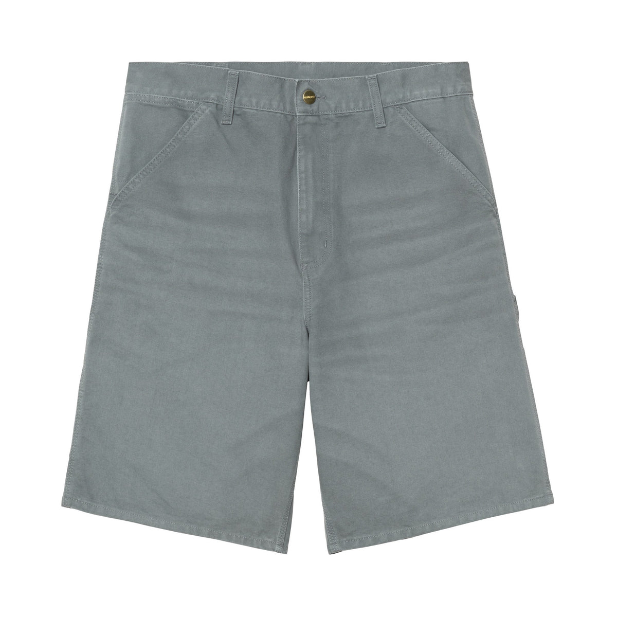 Carhartt WIP Single Knee Short Cozy Blue, Stone canvas