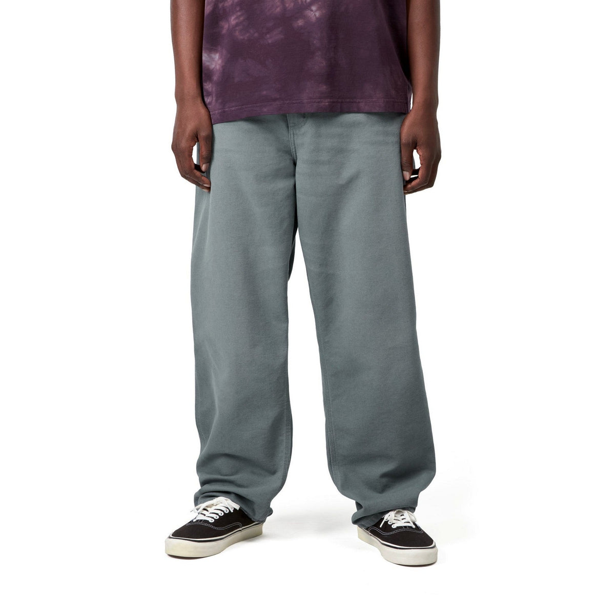 Carhartt WIP Single Knee Pant Cozy Blue, Stone canvas