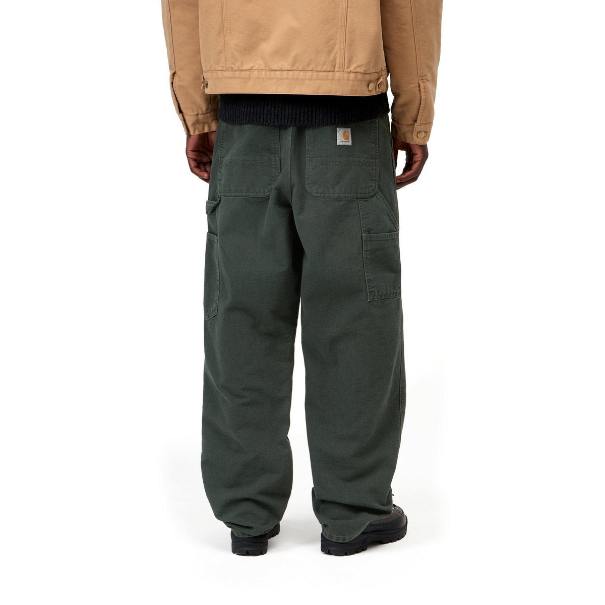 Carhartt WIP Single Knee Pant Raven, Stone canvas