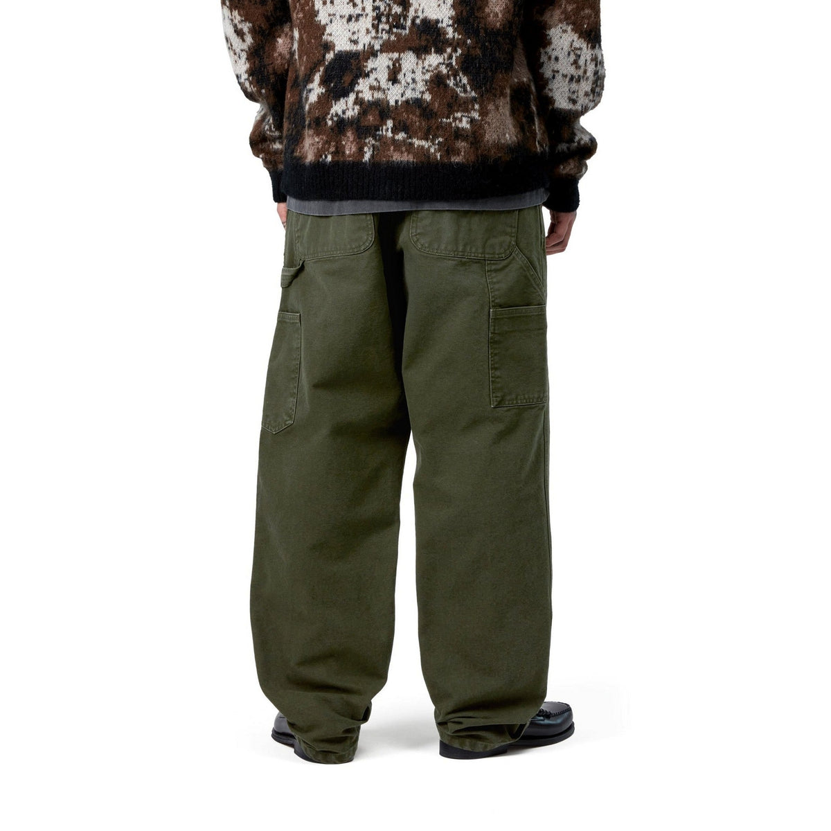 Carhartt WIP Single Knee Pant Olive, Stone canvas