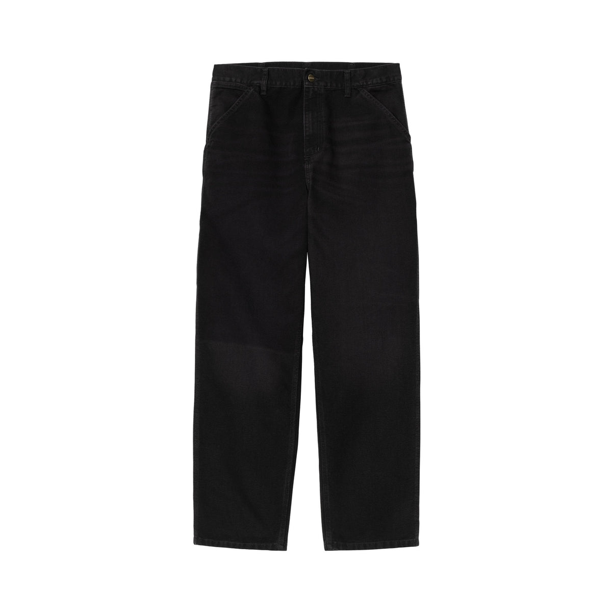Carhartt WIP Single Knee Pant Black, Stone canvas