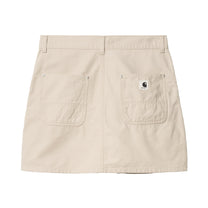 Carhartt WIP Women's Maeve Double Knee Skirt Fleur De Sel, Stone washed