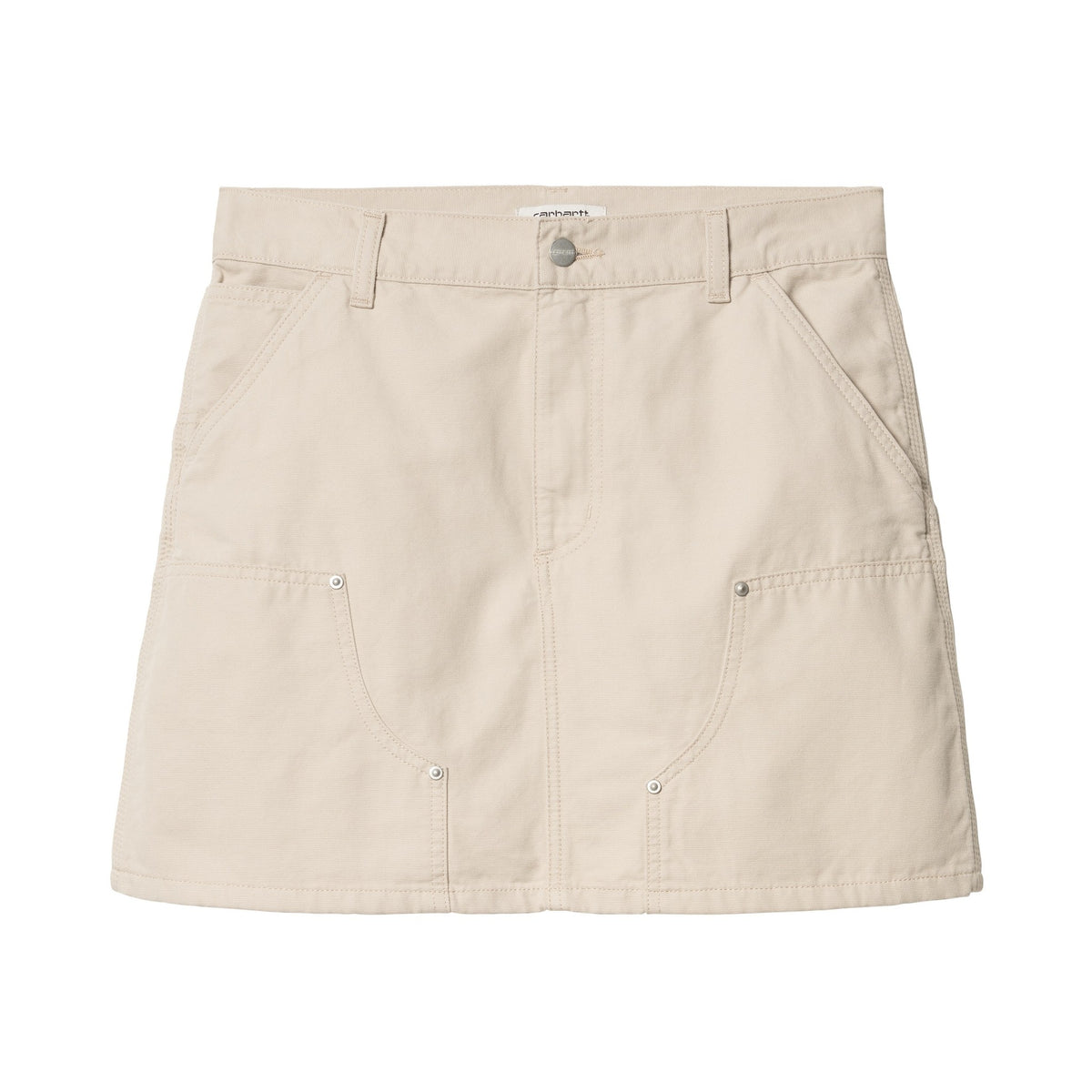 Carhartt WIP Women's Maeve Double Knee Skirt Fleur De Sel, Stone washed
