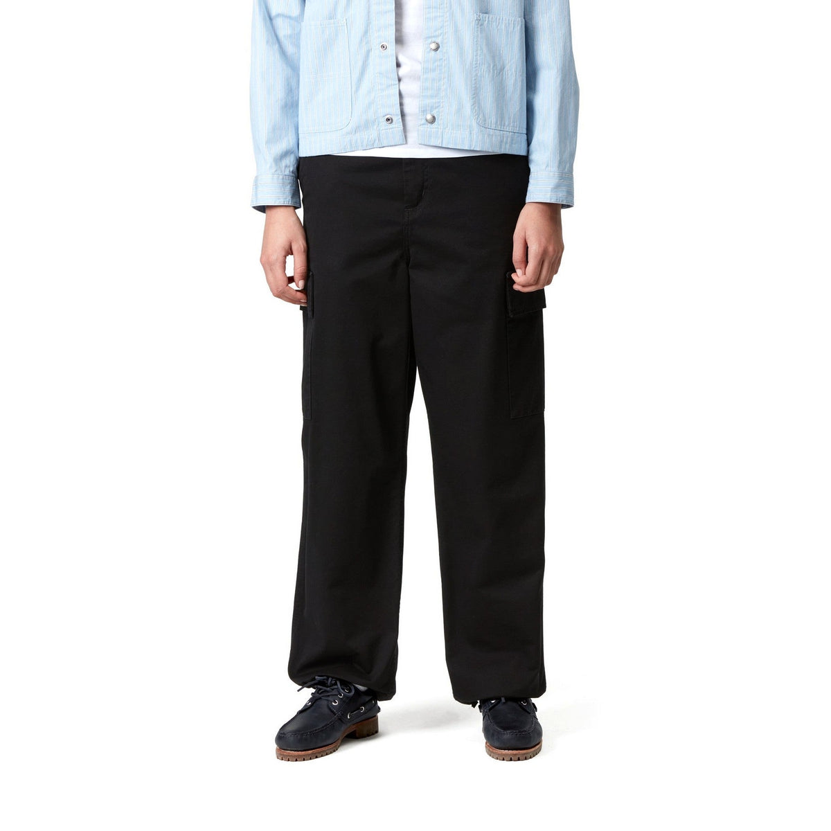 Carhartt WIP Women's Kingston Pant Black, Stone washed