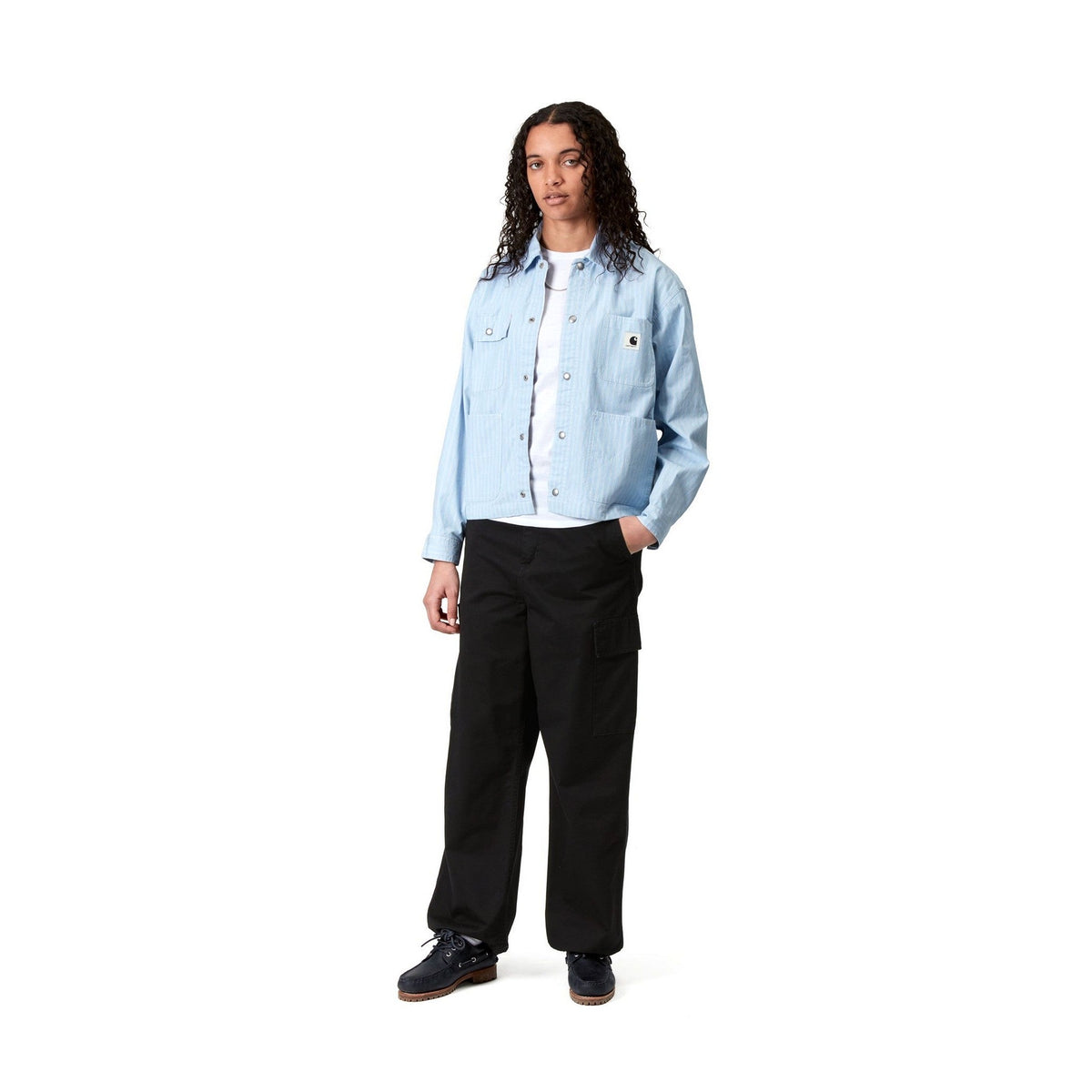 Carhartt WIP Women's Kingston Pant Black, Stone washed