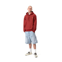 Carhartt WIP Double Knee Short Blue, Heavy worn bleached