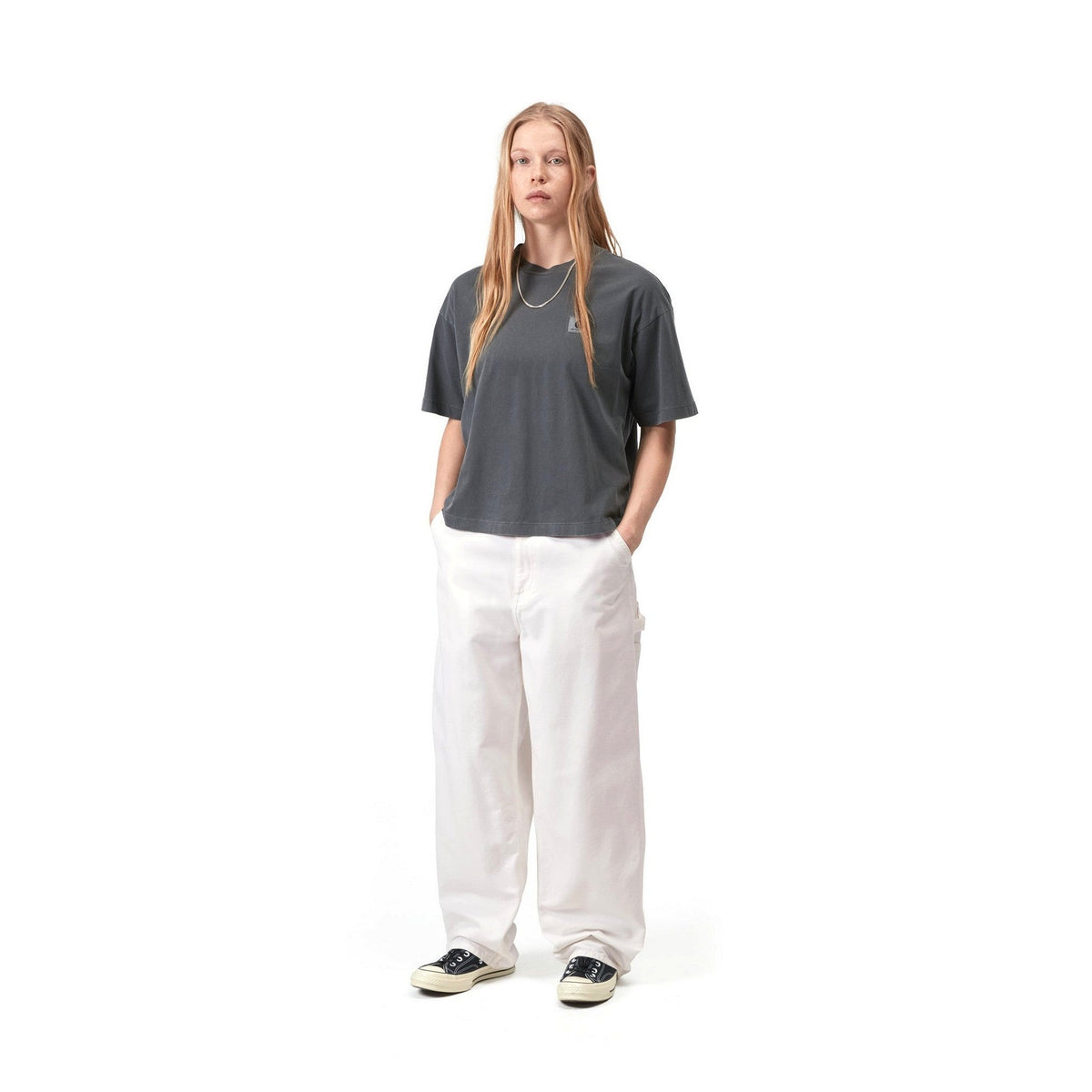Carhartt WIP Women's Brandon Single Knee Pant Wax, Rinsed