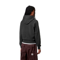 Carhartt WIP W’ Hooded Hudson Sweatshirt Black, Chalk wash