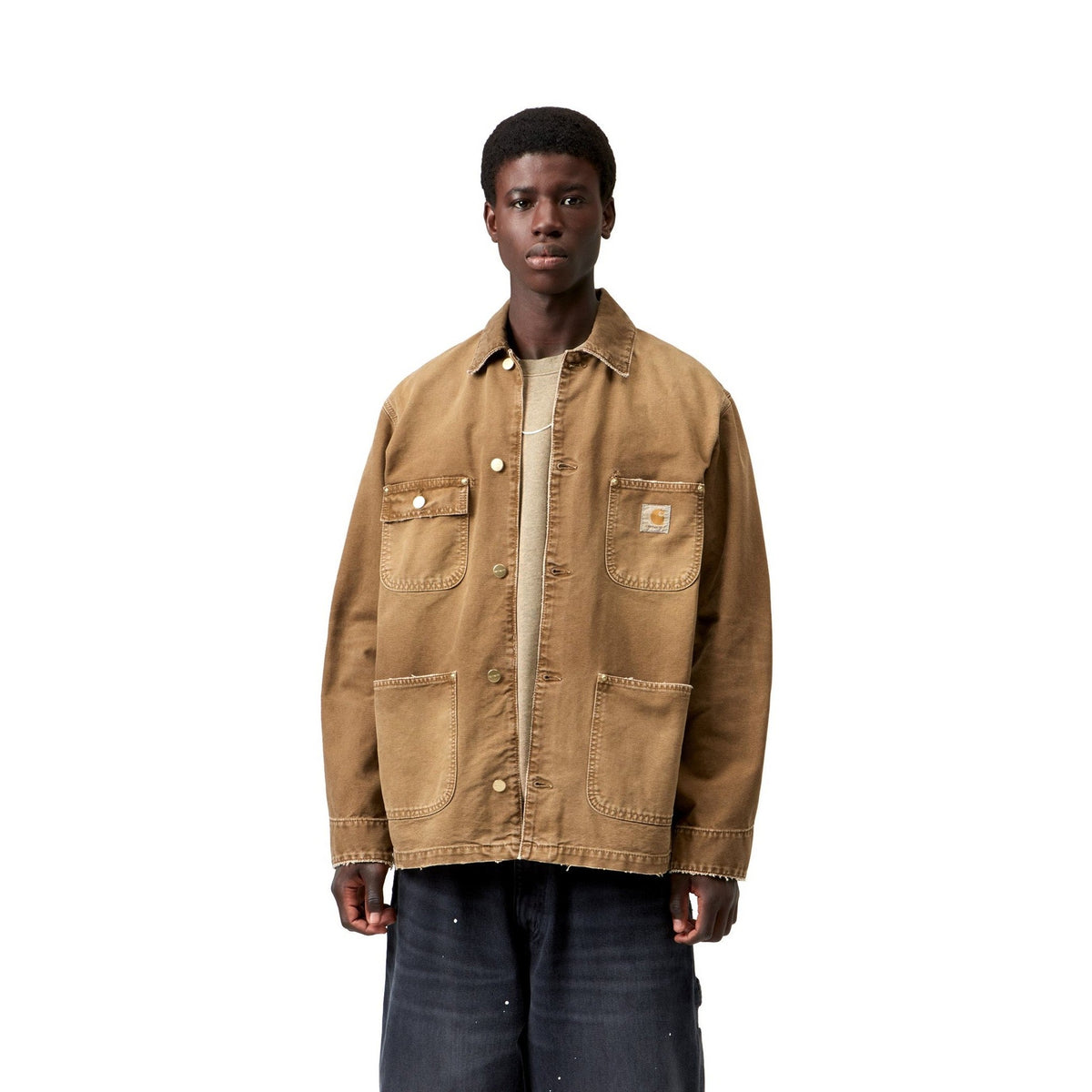 Carhartt WIP OG Chore Coat Hamilton Brown / Hamilton Brown, Destroy wash