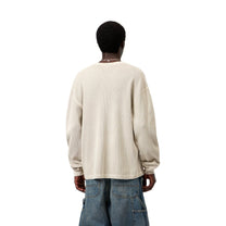 Carhartt WIP L/S Vista Waffle T-Shirt Fleur De Sel, Garment dyed