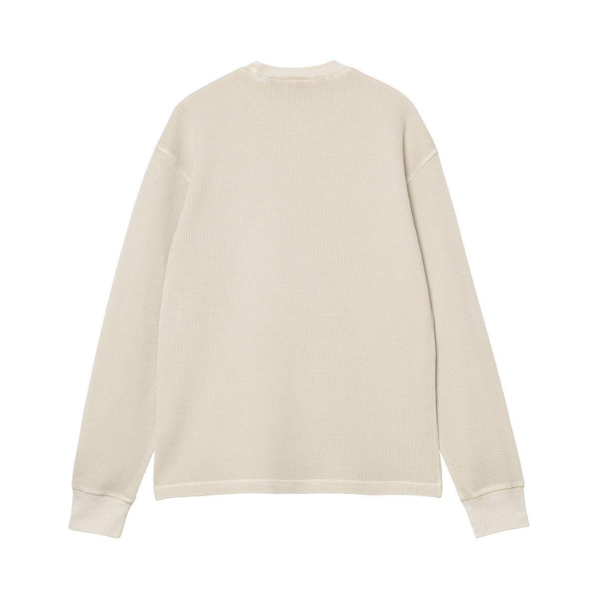 Carhartt WIP L/S Vista Waffle T-Shirt Fleur De Sel, Garment dyed