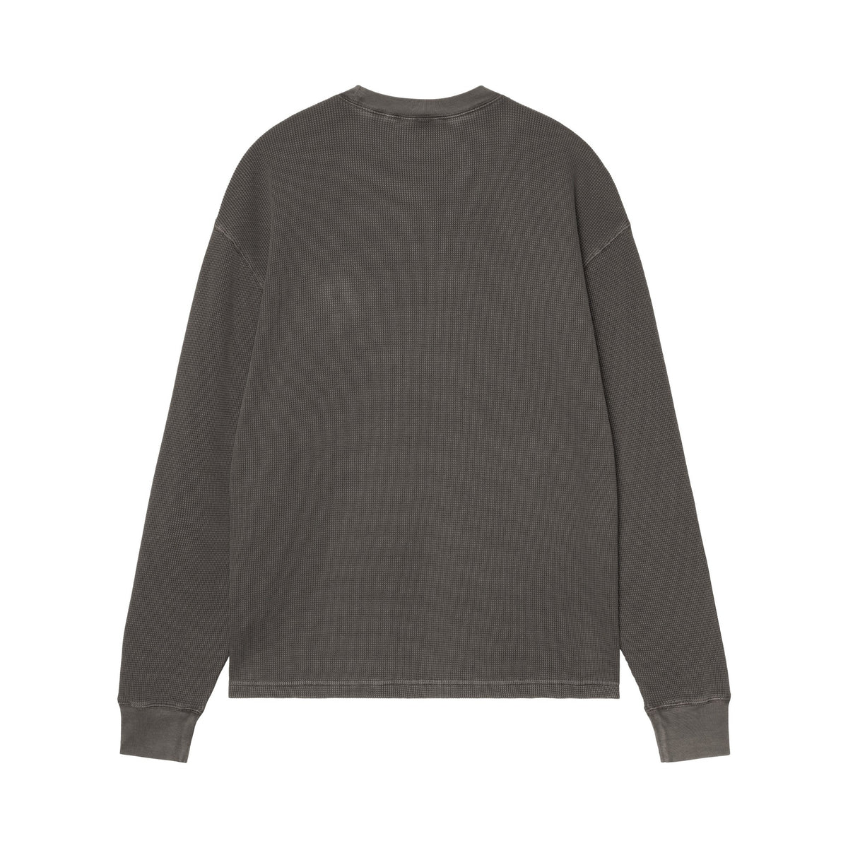 Carhartt WIP L/S Vista Waffle T-Shirt Black, Garment dyed