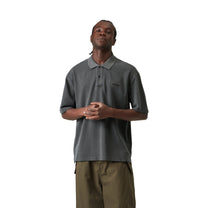 Carhartt WIP S/S Wayne Polo Black, Garment dyed