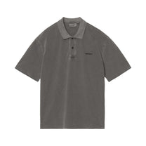 Carhartt WIP S/S Wayne Polo Black, Garment dyed