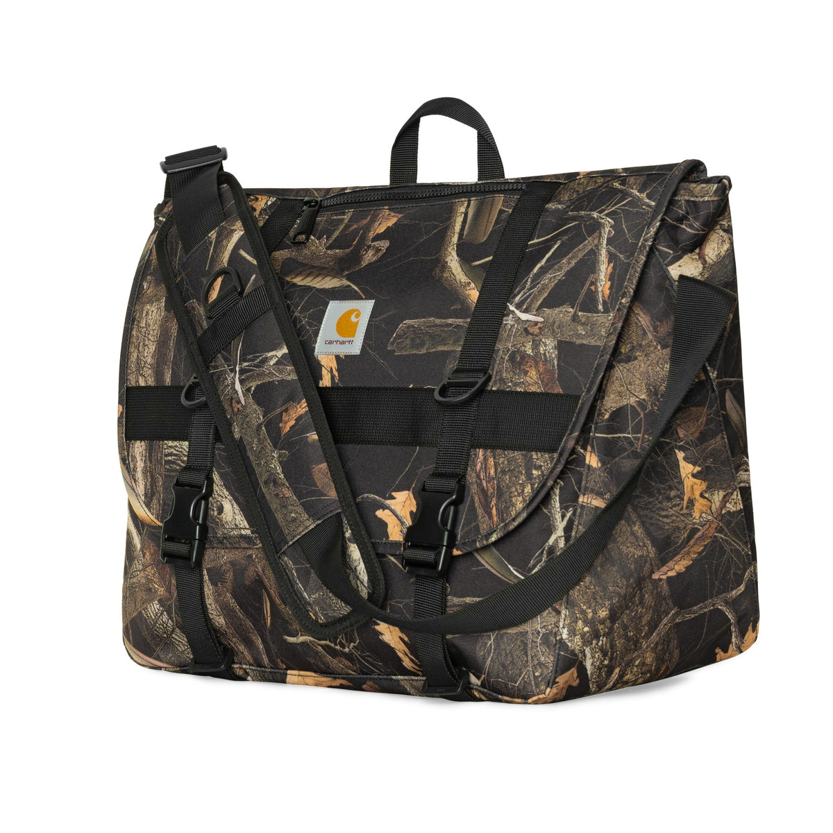 Carhartt WIP Jake Messenger Bag Camo Feather Tree, Black