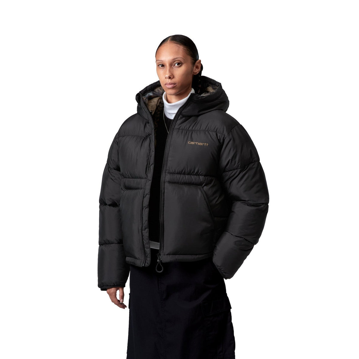 Carhartt WIP Women's Toronto Jacket Black / Wild Dog Print