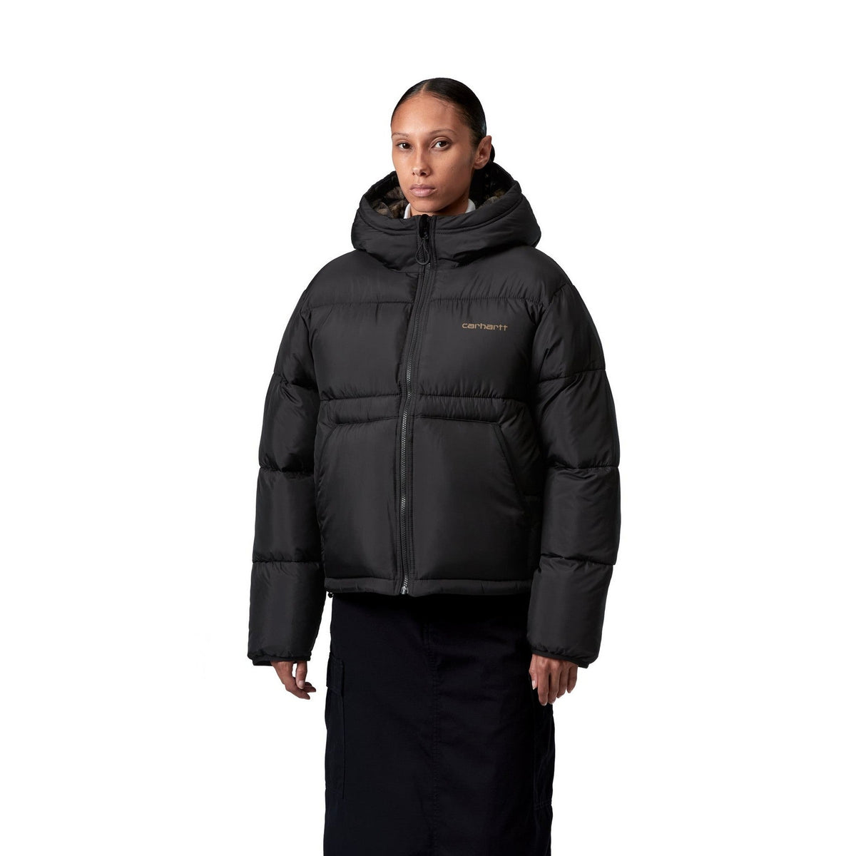 Carhartt WIP Women's Toronto Jacket Black / Wild Dog Print