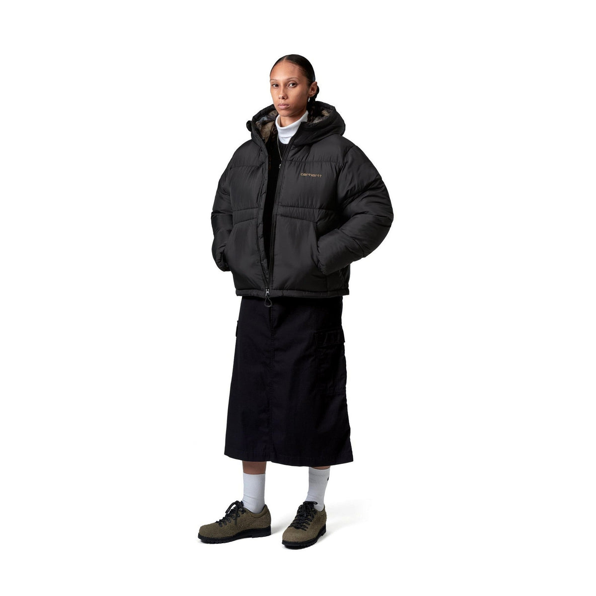 Carhartt WIP Women's Toronto Jacket Black / Wild Dog Print