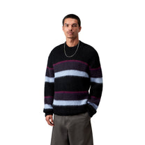 Carhartt WIP Merton Sweater Sundling Stripes, Dark Navy