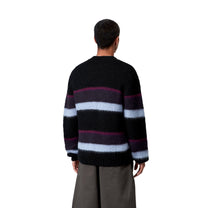 Carhartt WIP Merton Sweater Sundling Stripes, Dark Navy