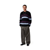 Carhartt WIP Merton Sweater Sundling Stripes, Dark Navy