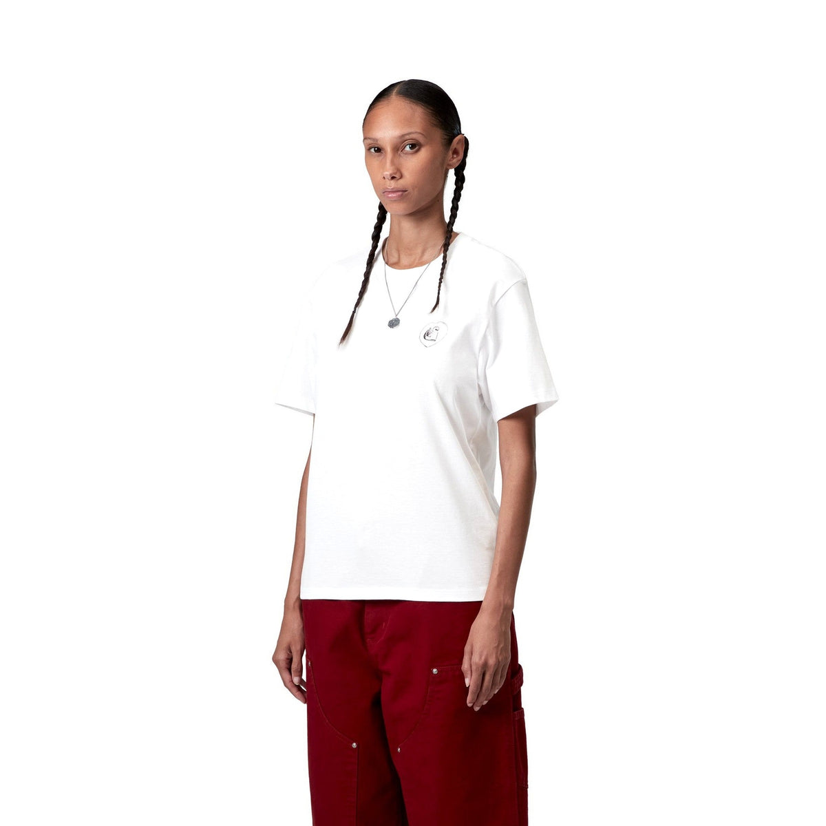 Carhartt WIP Women's S/S Hearts Of Hartts T-Shirt White