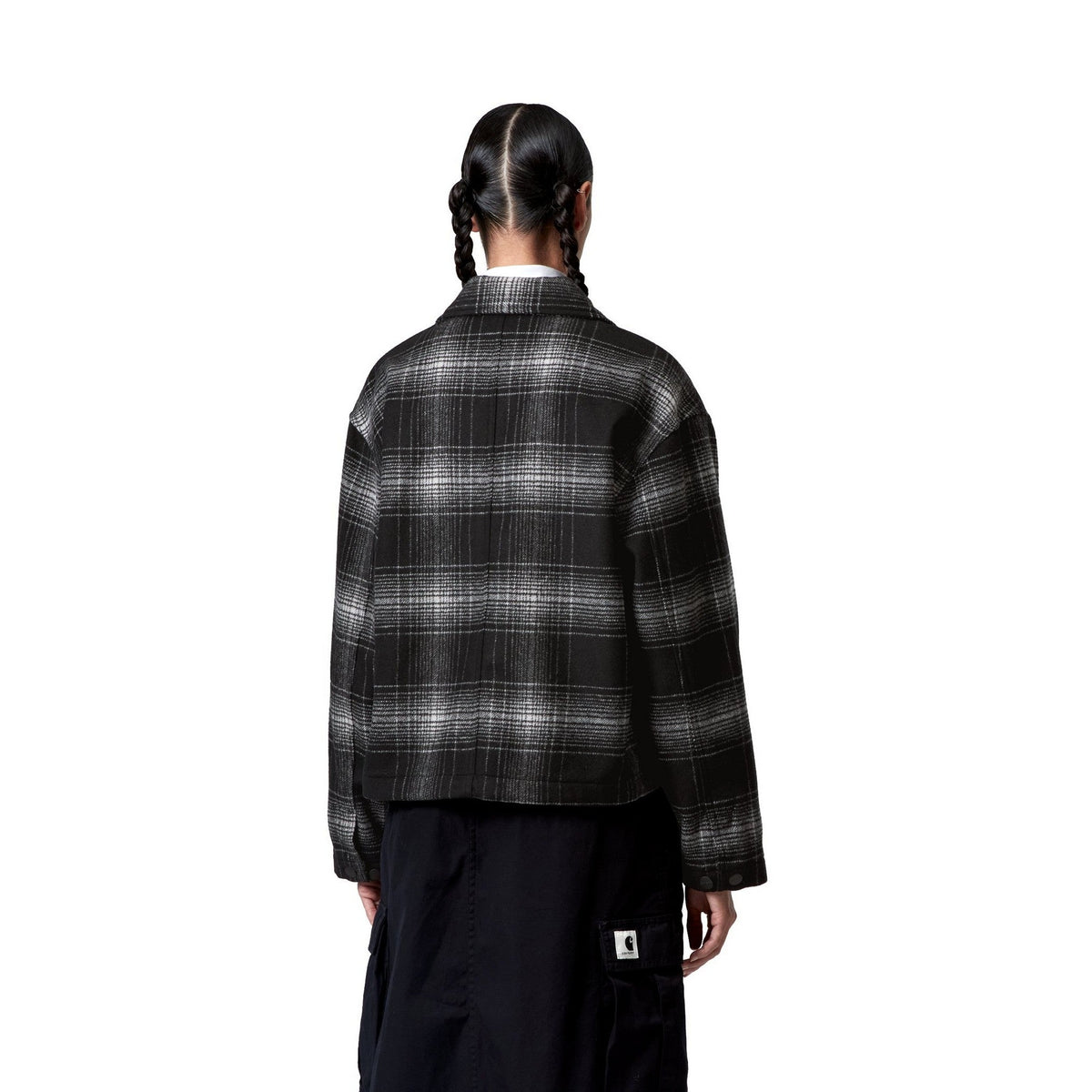 Carhartt WIP Women's Brennan Shirt Jac Brennan Check, Black / Wax