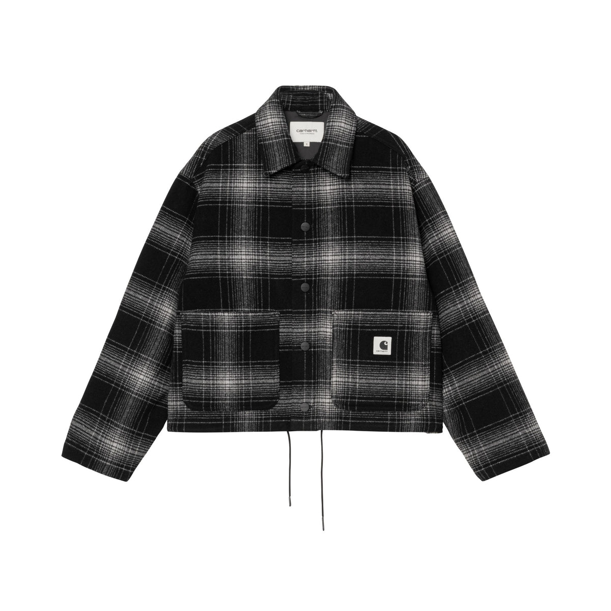 Carhartt WIP Women's Brennan Shirt Jac Brennan Check, Black / Wax